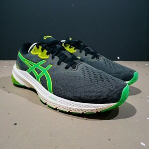 Asics Shoes Mens Size 11 GT-1000 11 Black Lime Green Mesh Running 1011B354